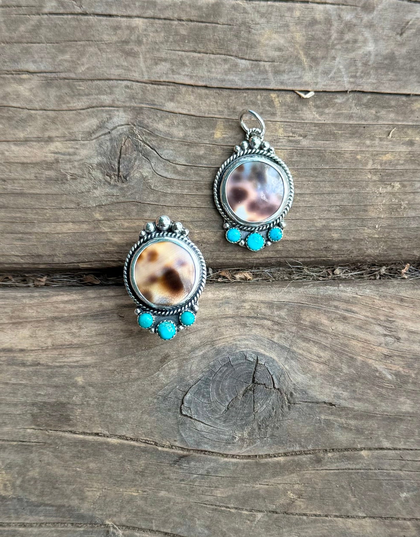Cowrie Shell & Turquoise