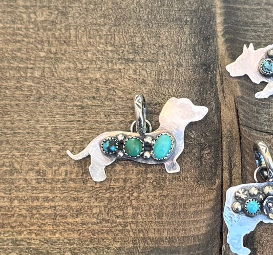 Small Mixed Mine Short Hair Dachshund Pendant