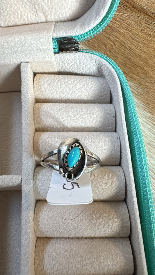 Vintage Turquoise Ring Size 8
