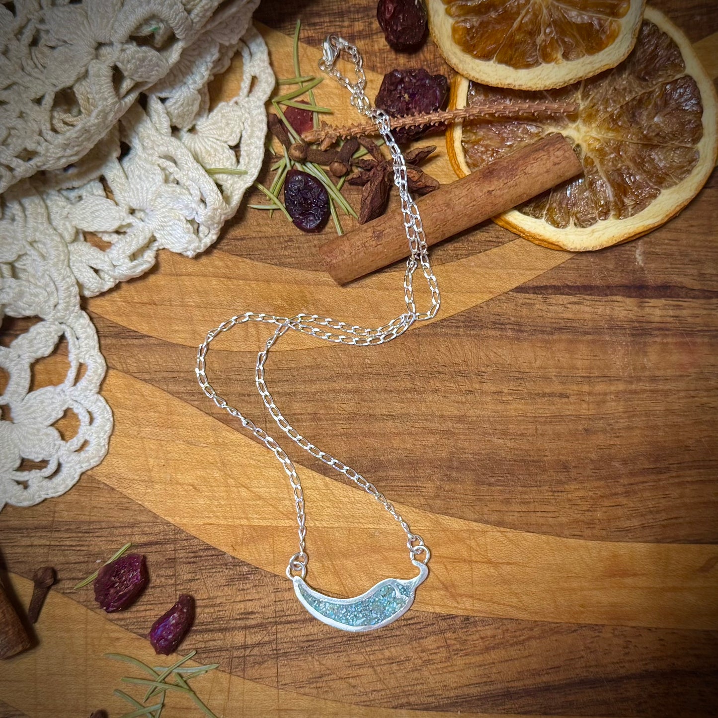 Chili Pepper Inlay Necklace