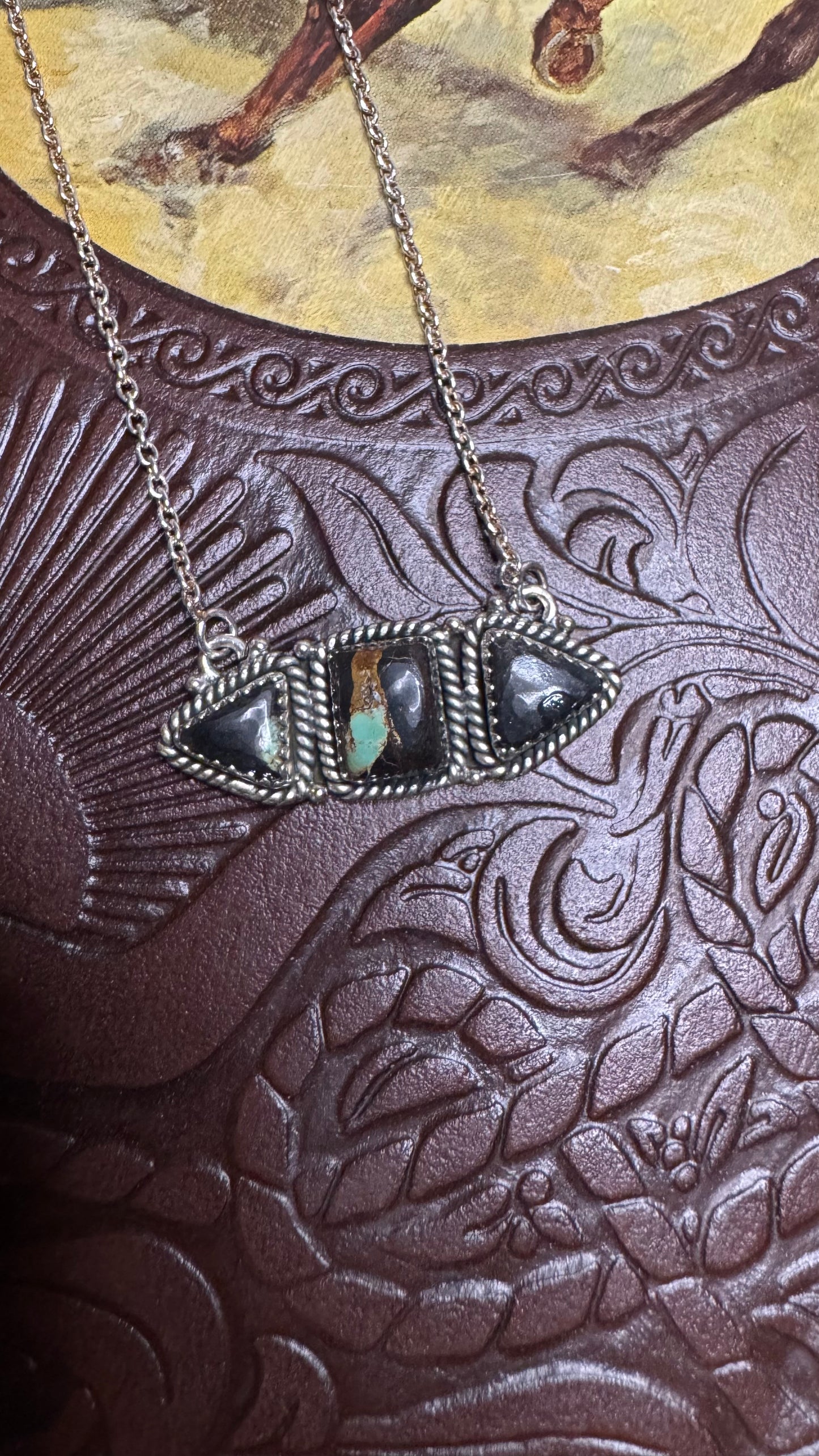 Blackjack Cluster Bar Necklace