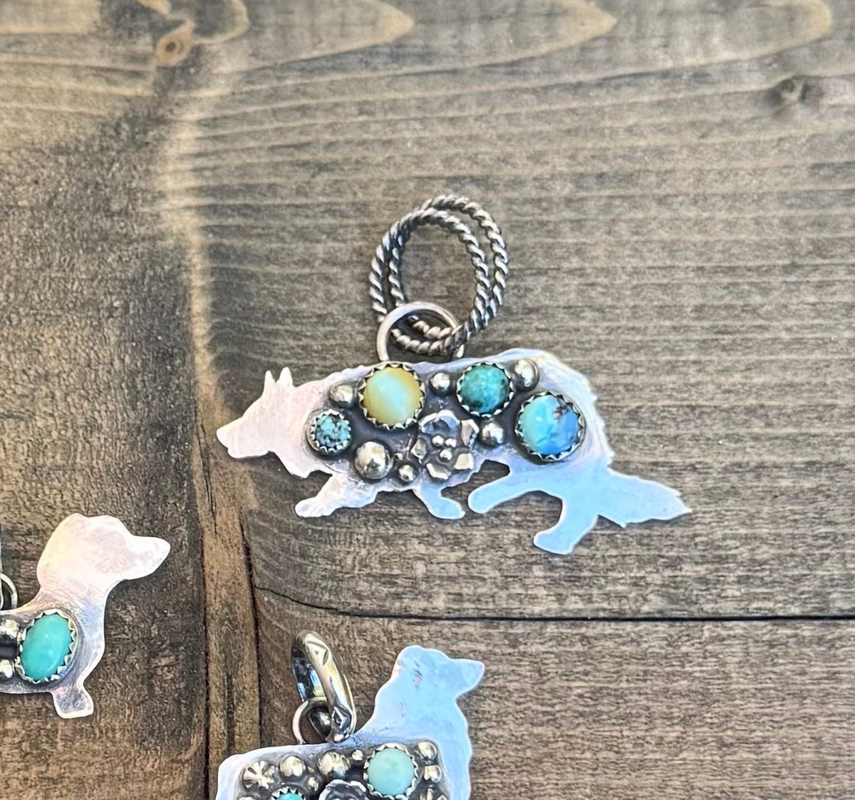 Large Mixed Mine Working Border Collie Pendant