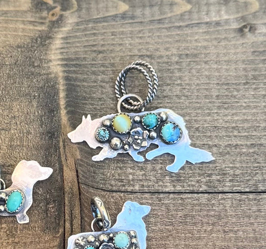 Large Mixed Mine Working Border Collie Pendant