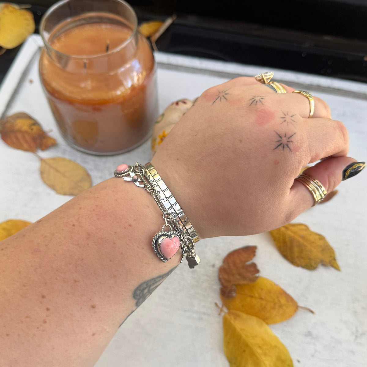 Stamped cuff bracelet