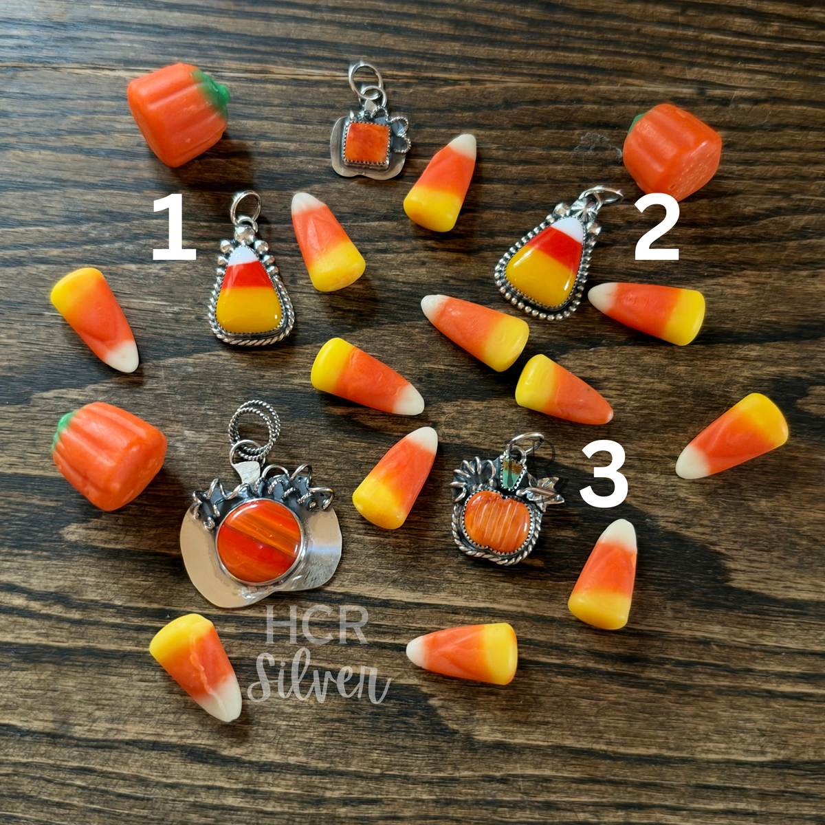 Candy Corn & Pumpkin Pendants