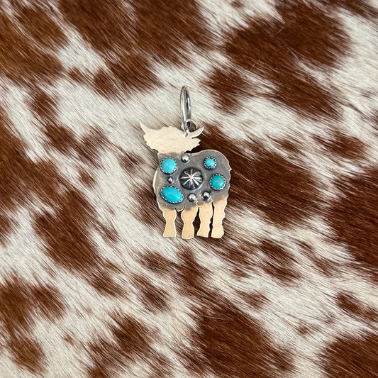 RTS Large Highland Cow Pendant