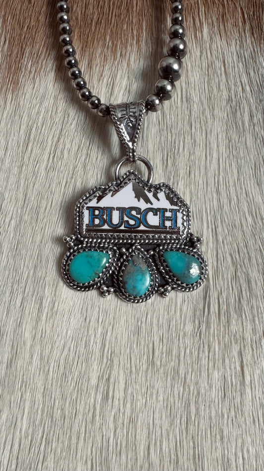 Beer & Turquoise Pendnat