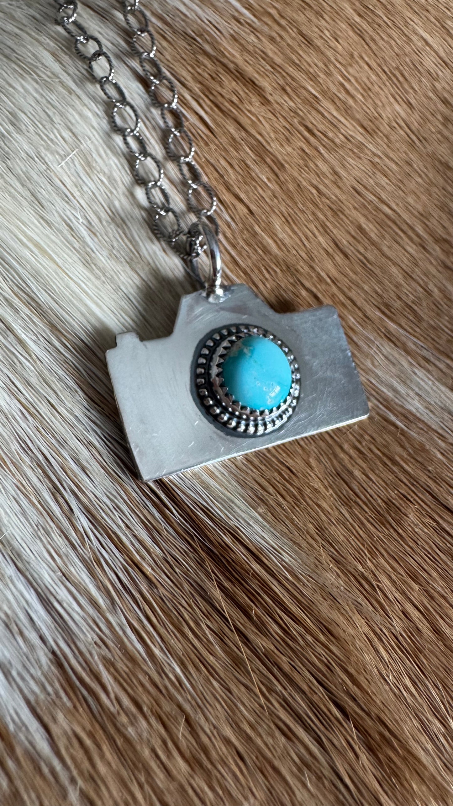 Sierra Bella Turquoise Camera Pendant