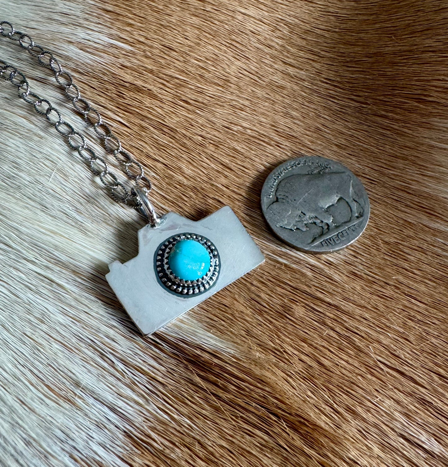 Sierra Bella Turquoise Camera Pendant